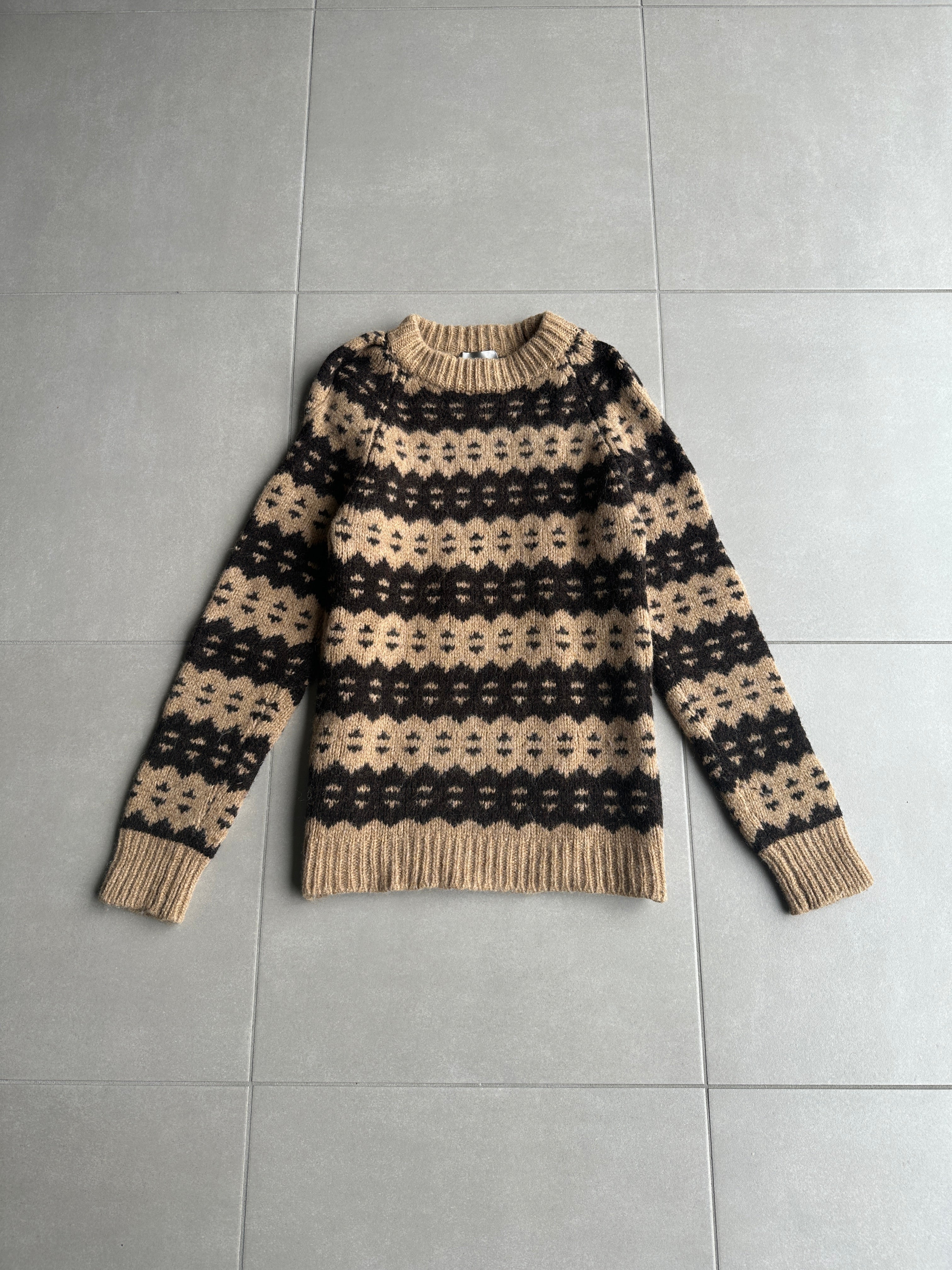 Dior Homme AW05 “In the morning” Nordic patterned sweater – zentemple