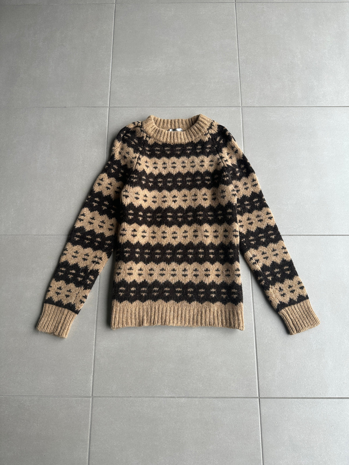 Dior Homme AW05 “In the morning” Nordic patterned sweater – zentemple