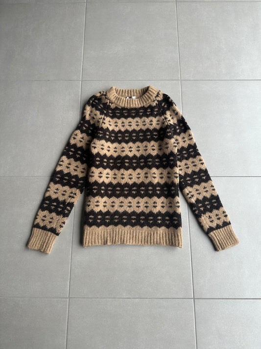 Dior Homme AW05 “In the morning” Nordic patterned sweater