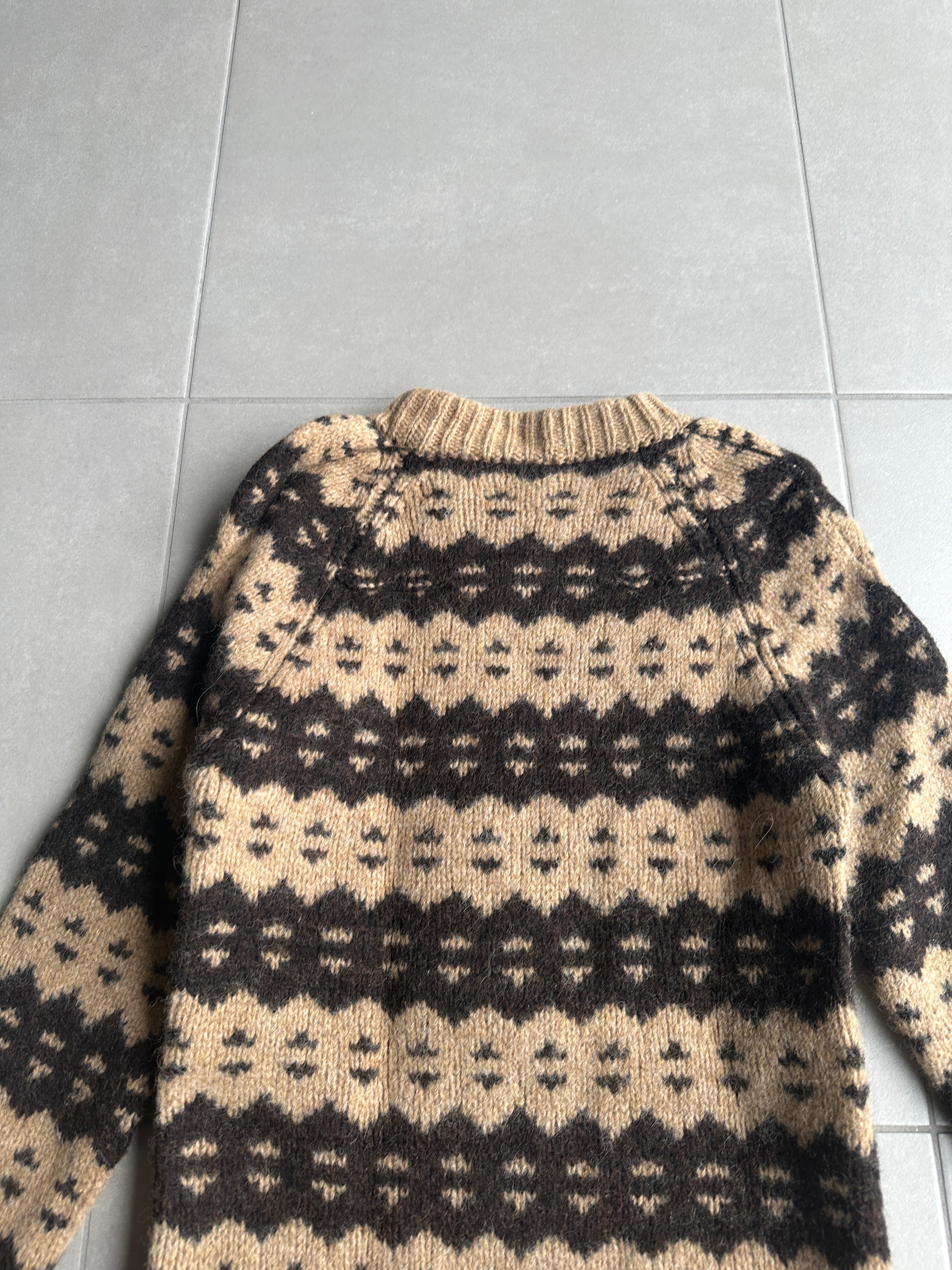 Dior Homme AW05 “In the morning” Nordic patterned sweater – zentemple