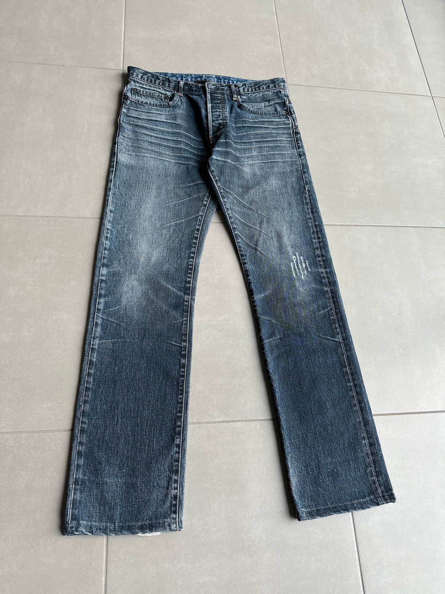 Dior Homme SS03 “Follow Me” Mudwash clawmark denim
