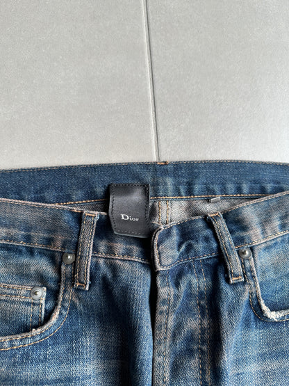 Dior Homme SS05 “BECK/Untitled” whiskered rust washed denim