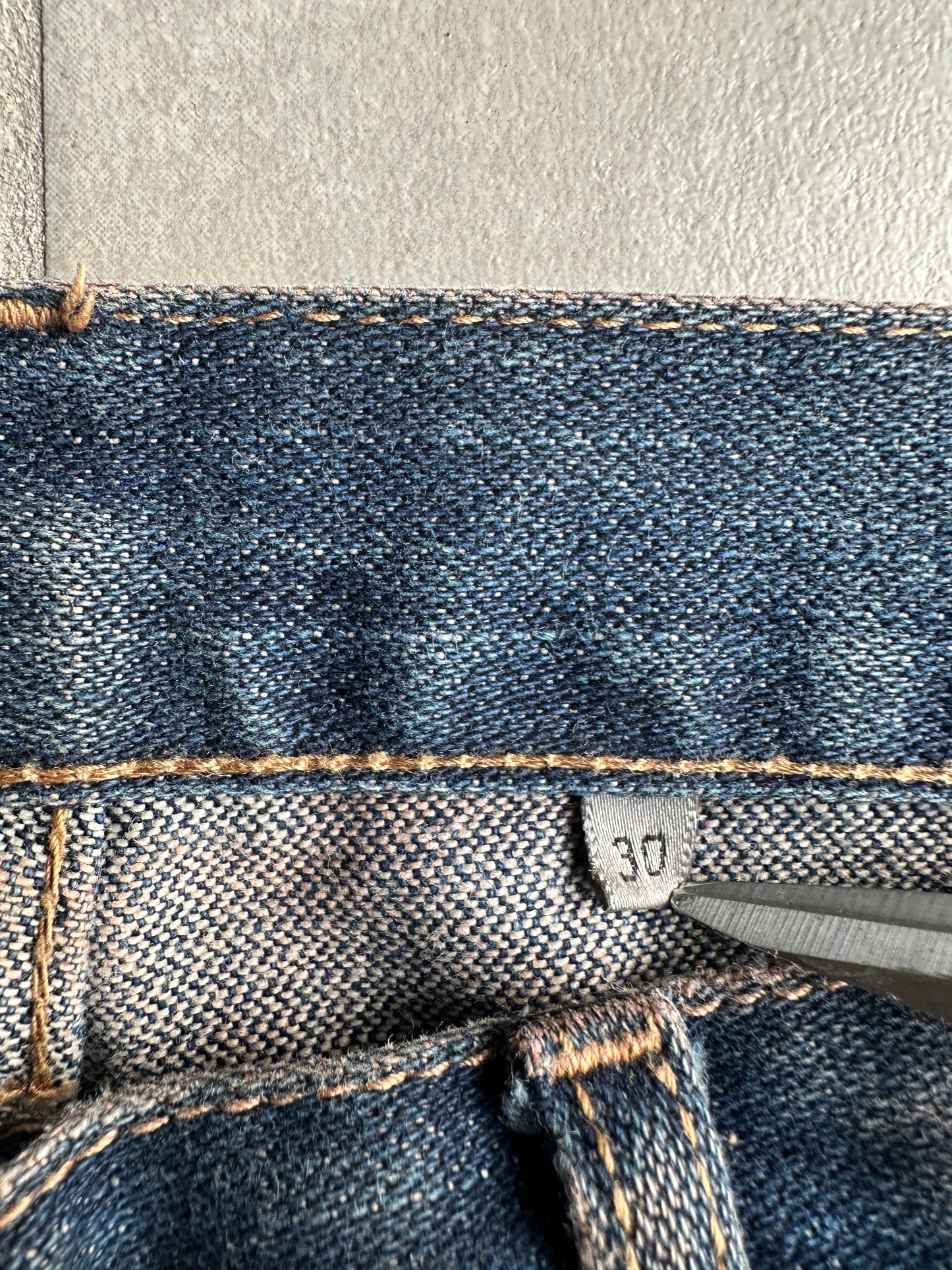 Dior Homme SS05 “BECK/Untitled” whiskered rust washed denim