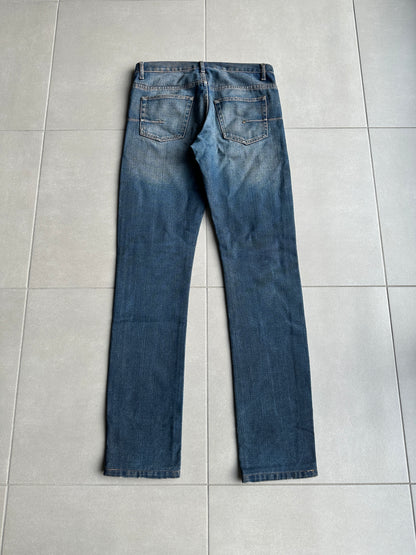 Dior Homme SS05 “BECK/Untitled” whiskered rust washed denim