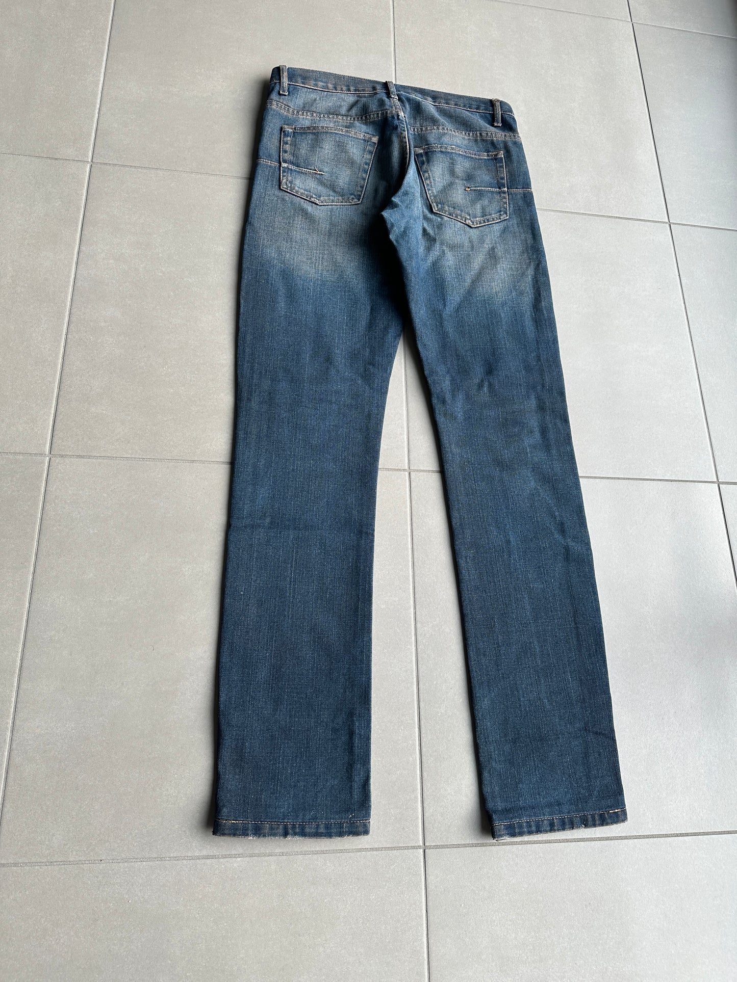 Dior Homme SS05 “BECK/Untitled” whiskered rust washed denim