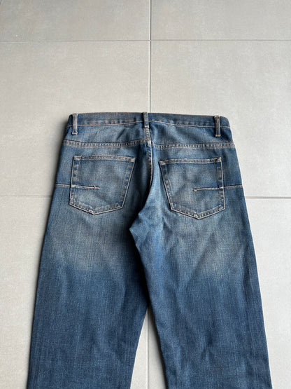 Dior Homme SS05 “BECK/Untitled” whiskered rust washed denim