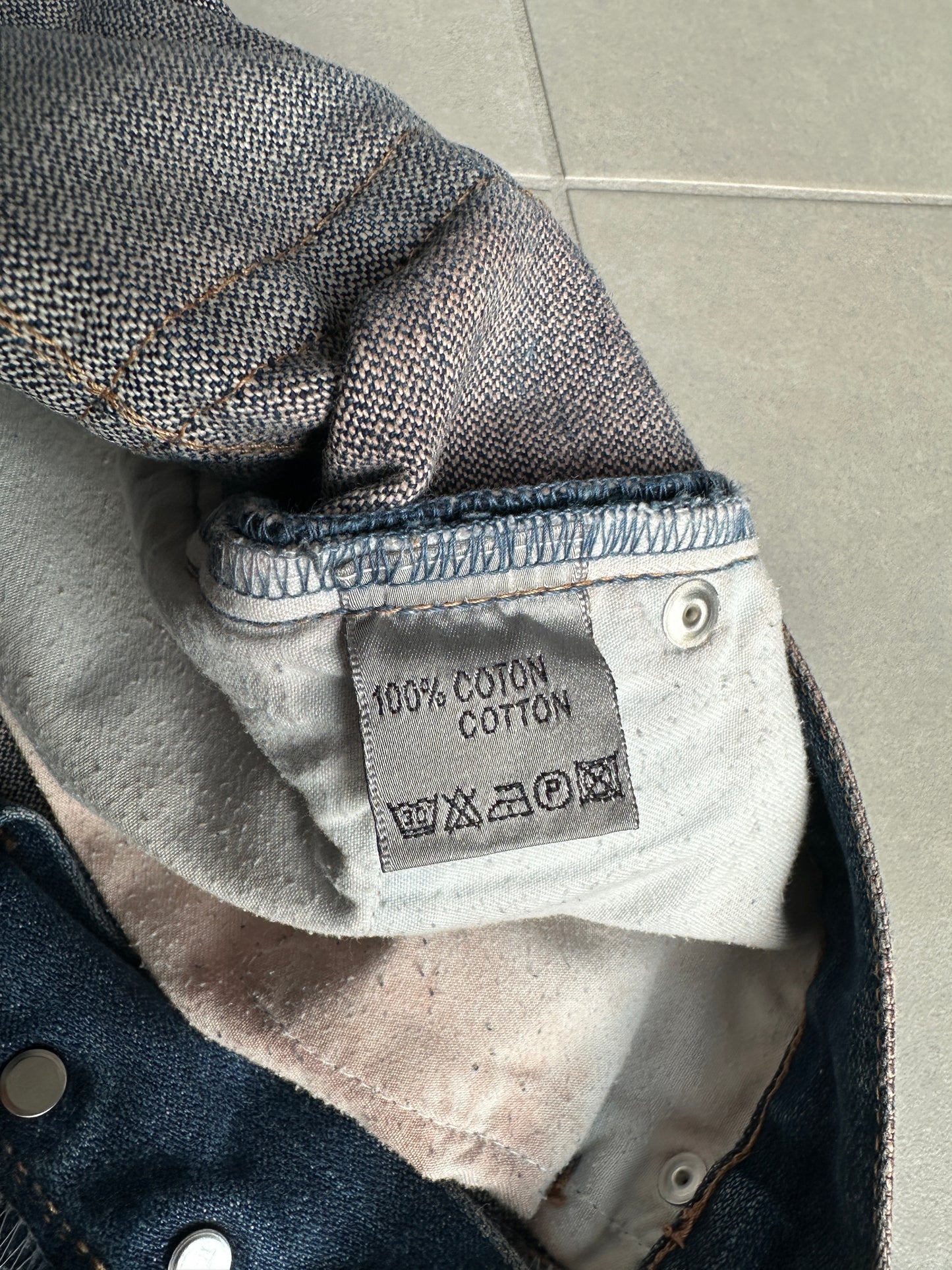 Dior Homme SS05 “BECK/Untitled” whiskered rust washed denim