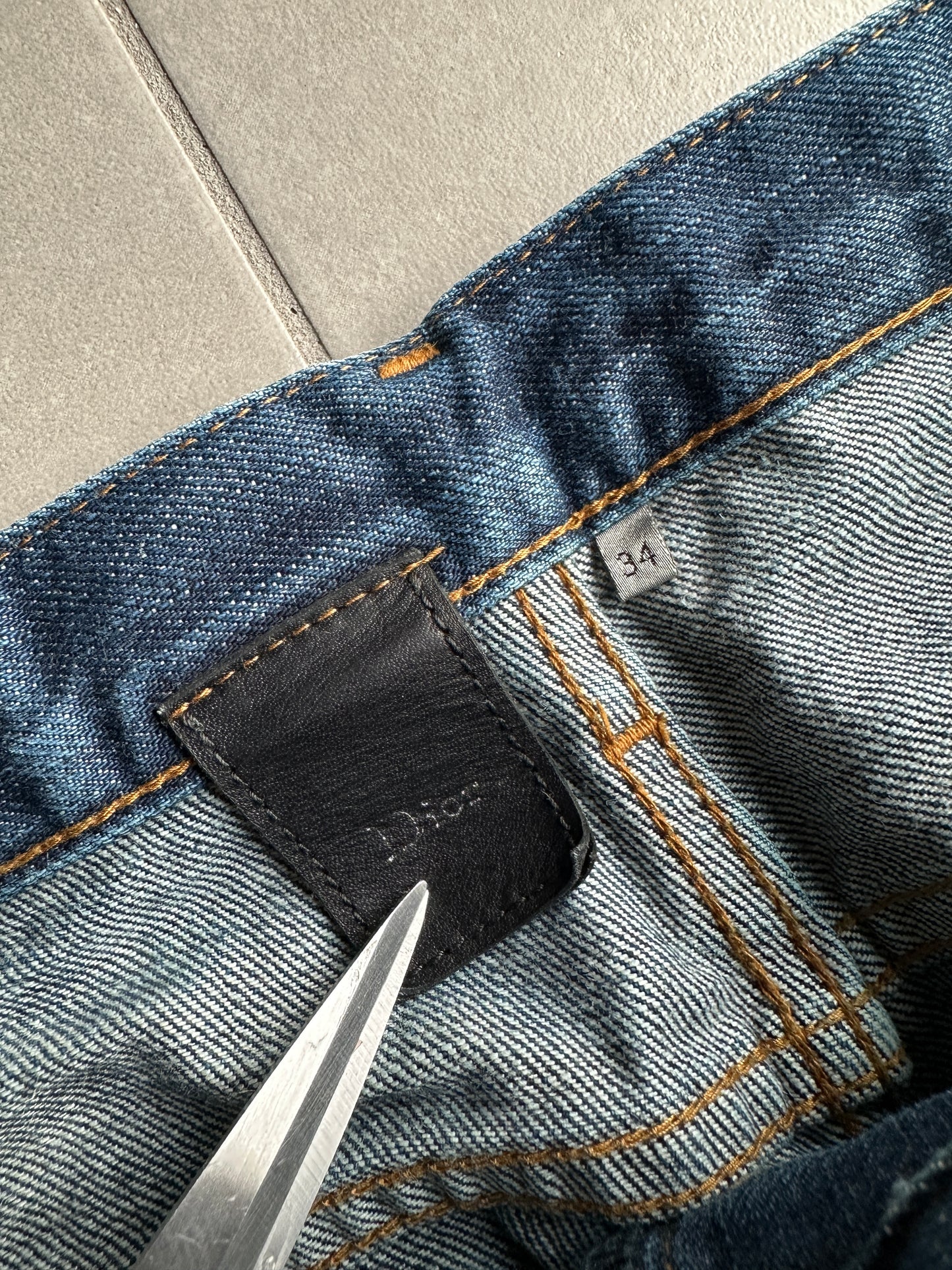Dior homme AW07 “Navigate” raw MIJ jeans