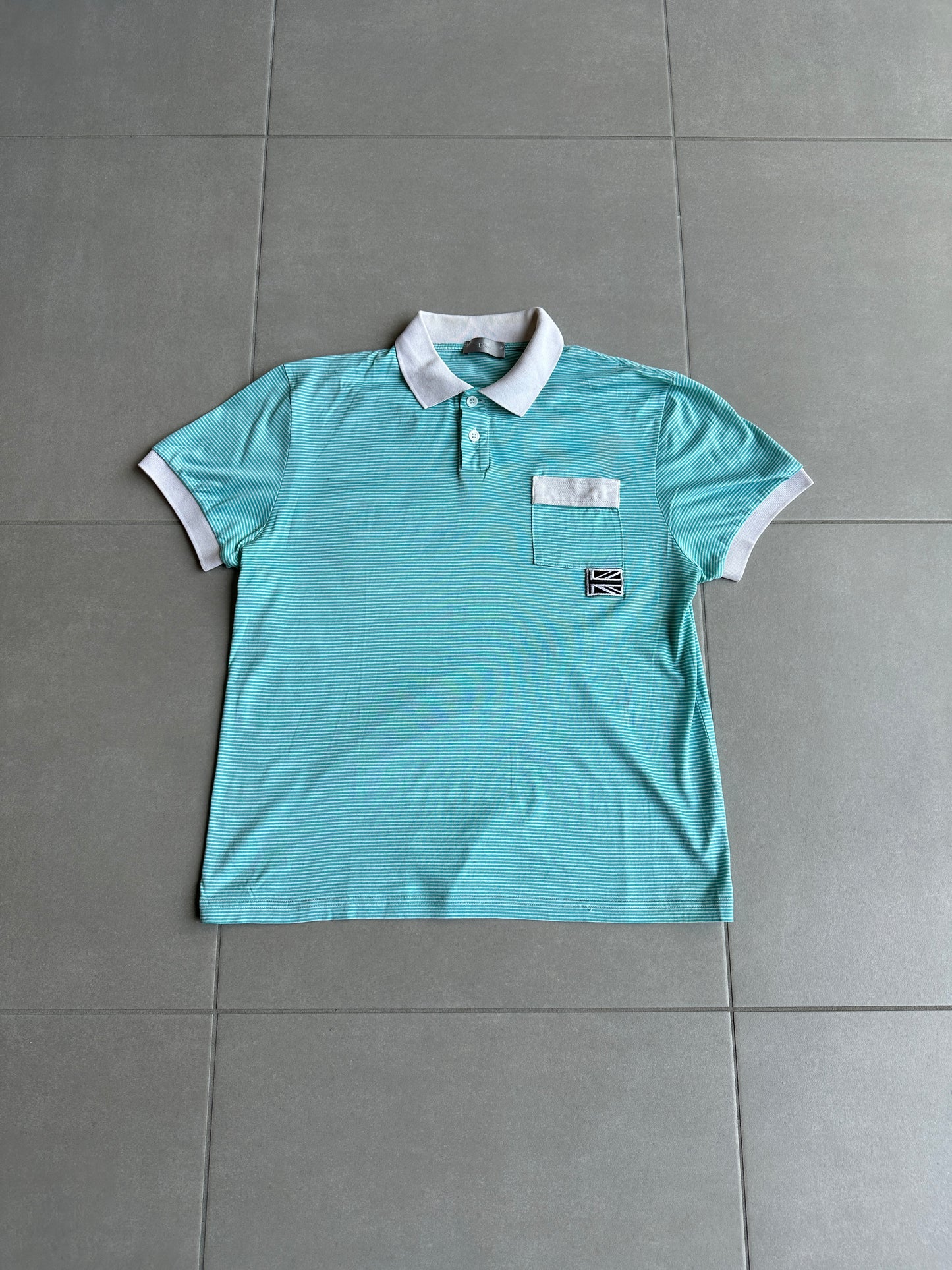 Dior Homme SS06 Union Jack pocket polo shirt