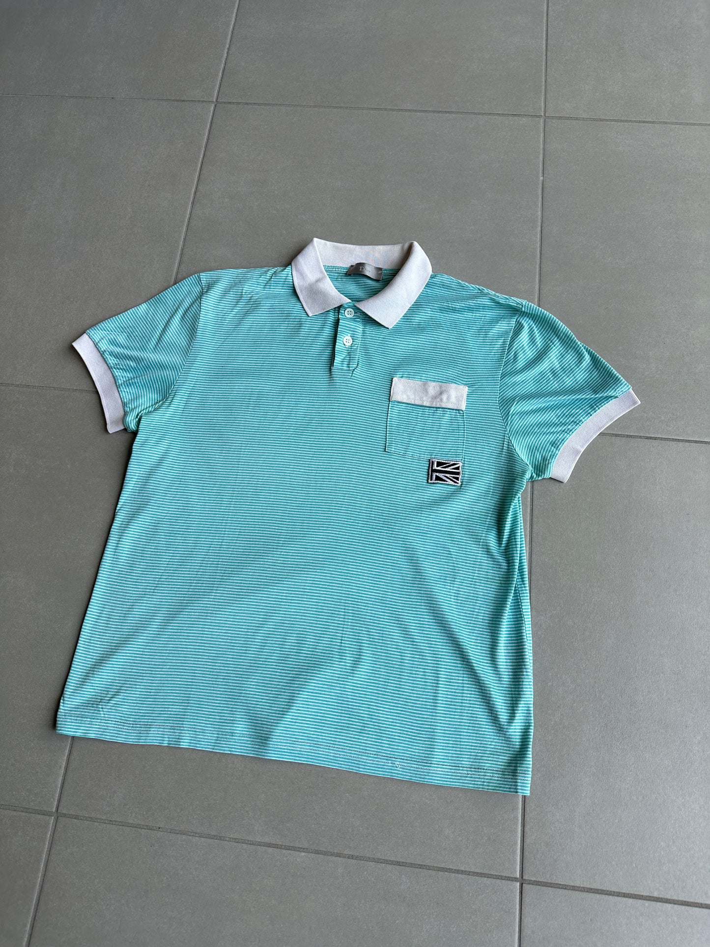 Dior Homme SS06 Union Jack pocket polo shirt