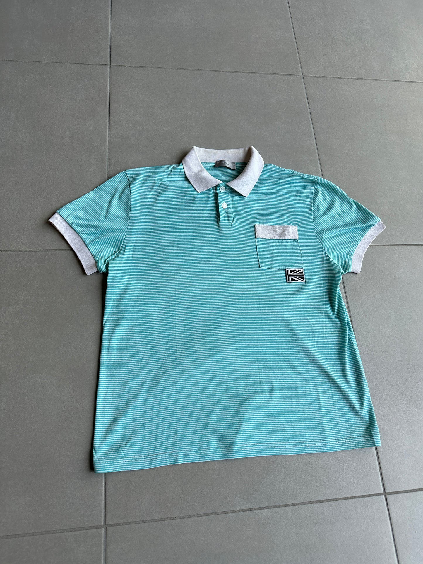Dior Homme SS06 Union Jack pocket polo shirt