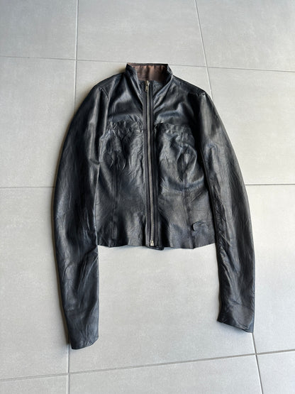 Rick Owens SS08 “CREATCH” Cropped leather jacket