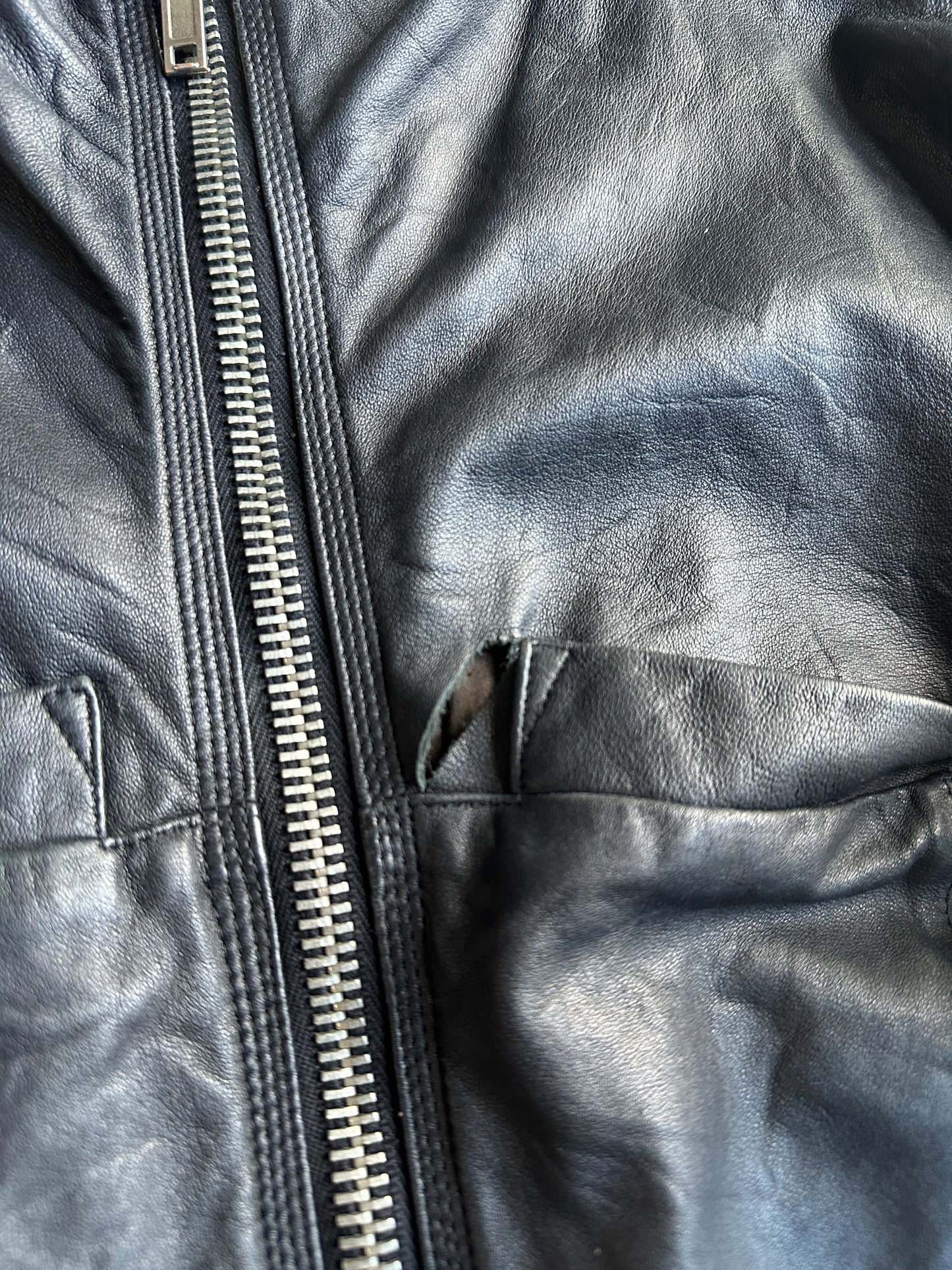 Rick Owens SS08 “CREATCH” Cropped leather jacket