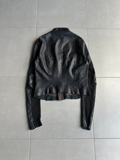 Rick Owens SS08 “CREATCH” Cropped leather jacket