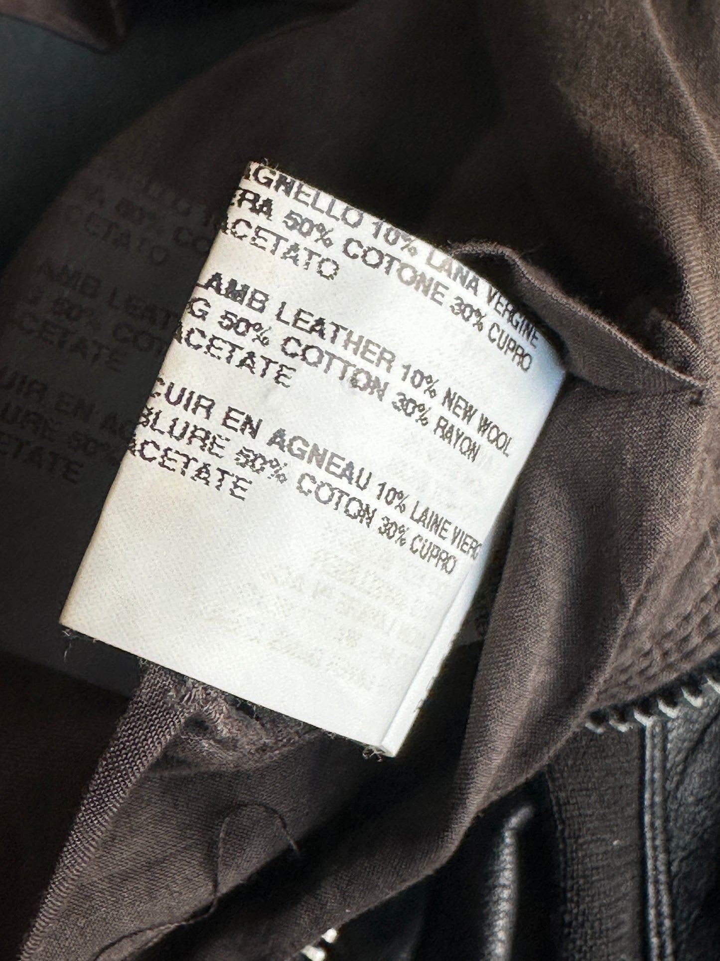 Rick Owens SS08 “CREATCH” Cropped leather jacket