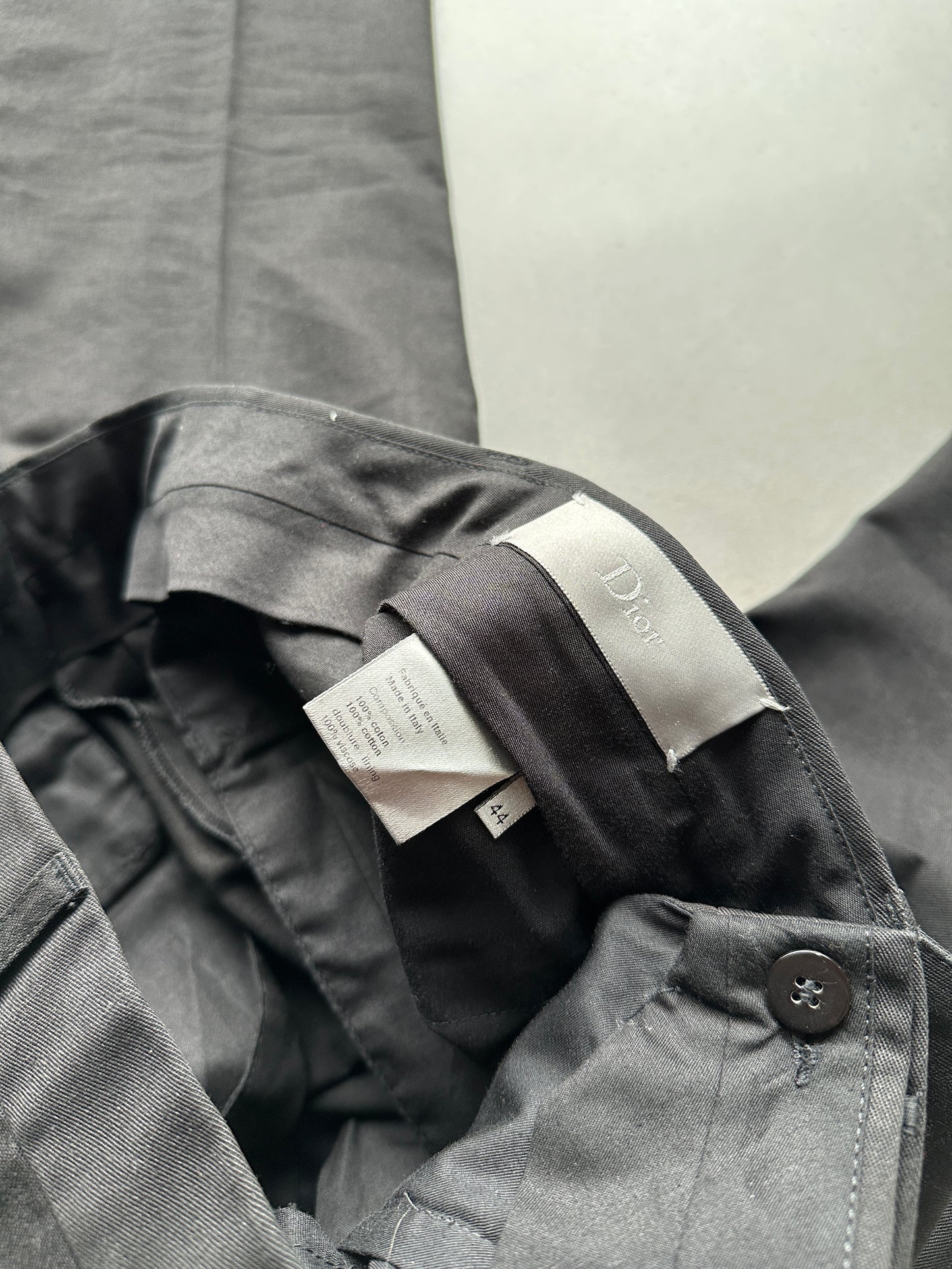 Dior homme AW04 “VOTC” straight leg slacks