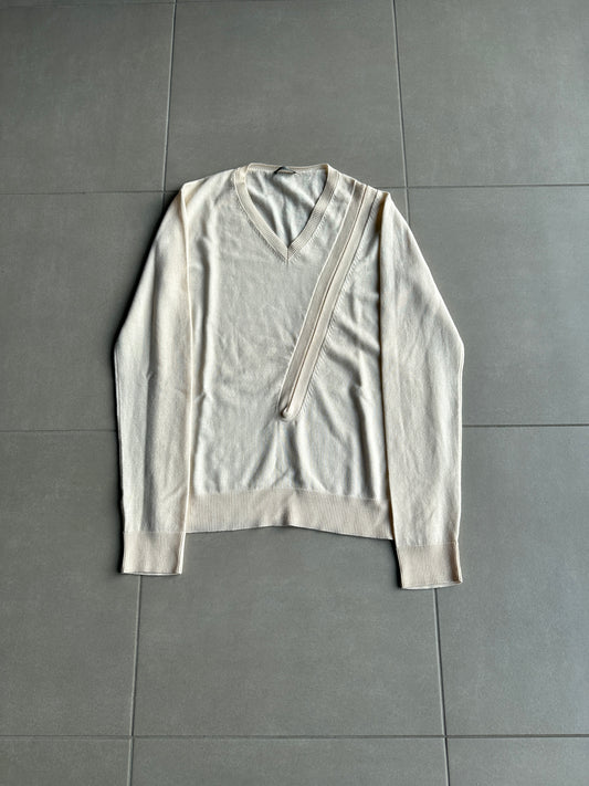 Dior Homme SS07 “We Look Good Together” Slit V-neck sweater
