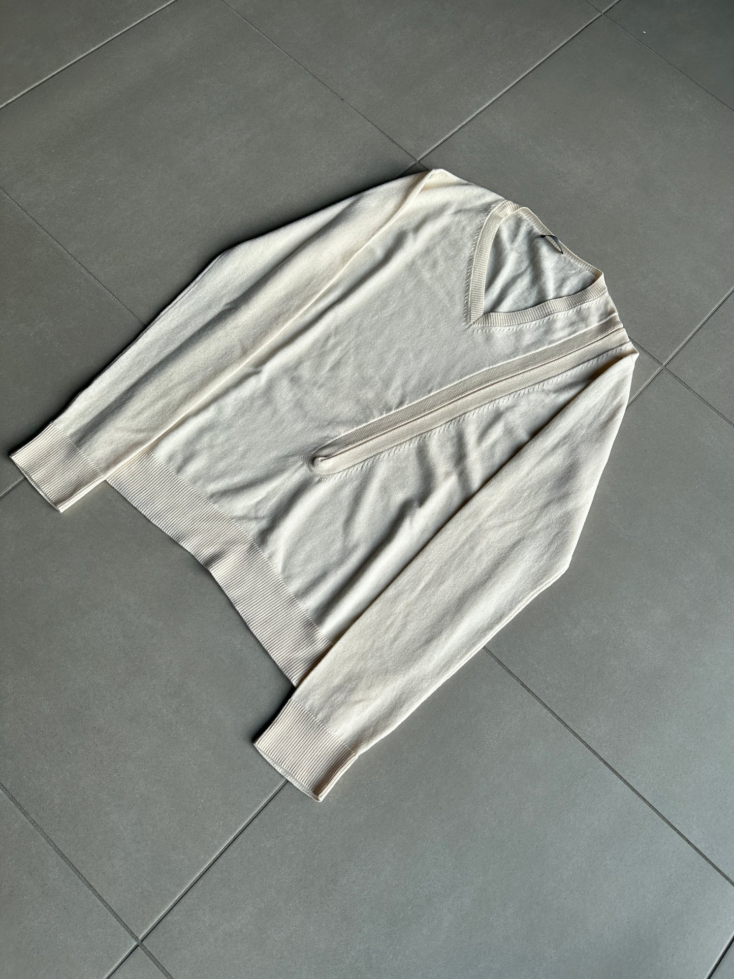 Dior Homme SS07 “We Look Good Together” Slit V-neck sweater