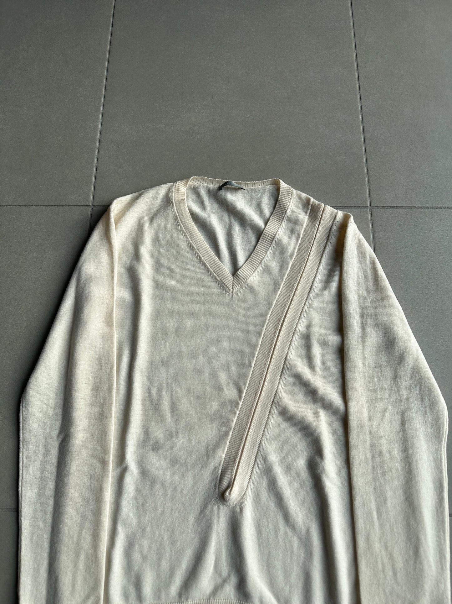 Dior Homme SS07 “We Look Good Together” Slit V-neck sweater