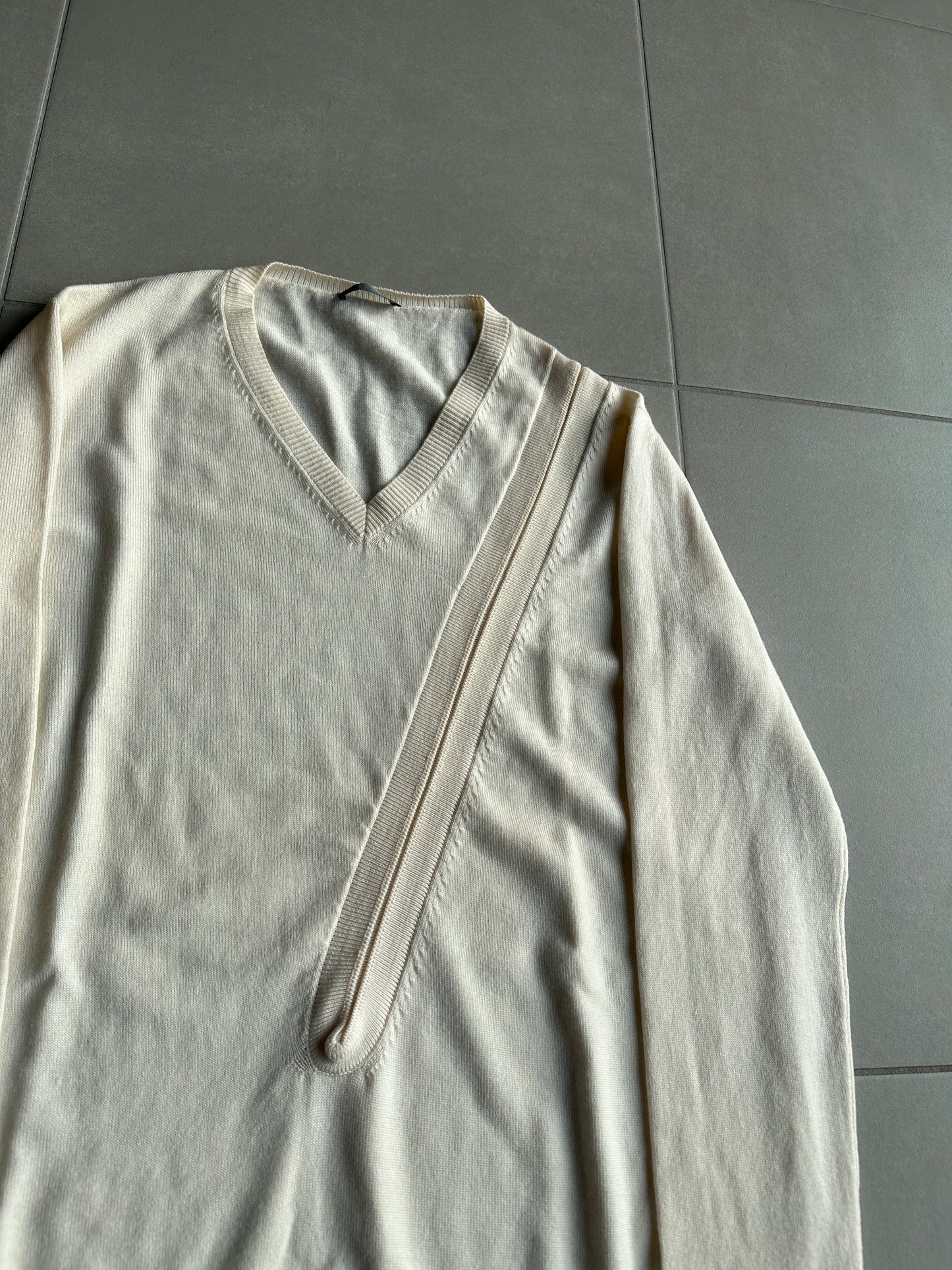 Dior Homme SS07 “We Look Good Together” Slit V-neck sweater