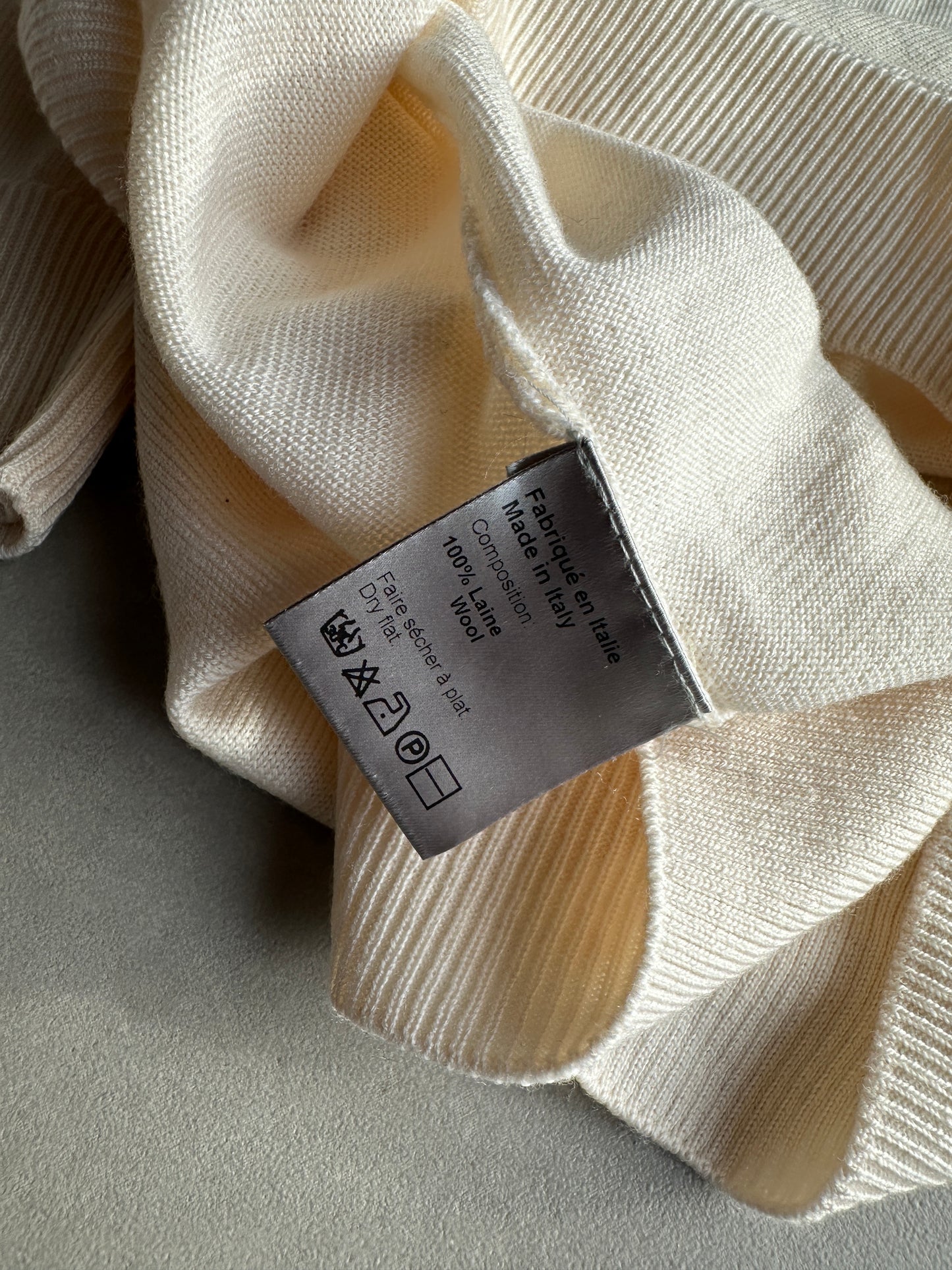Dior Homme SS07 “We Look Good Together” Slit V-neck sweater