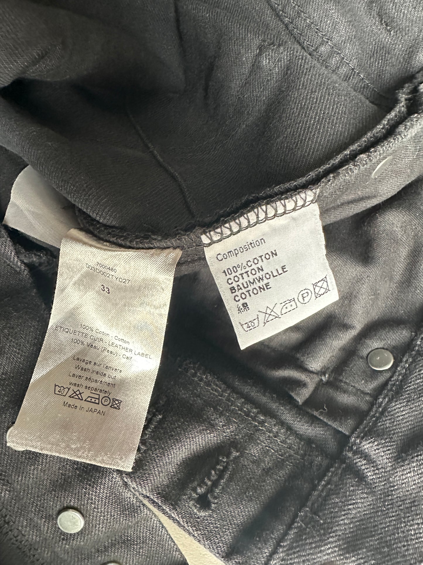 Dior homme AW13 black denim