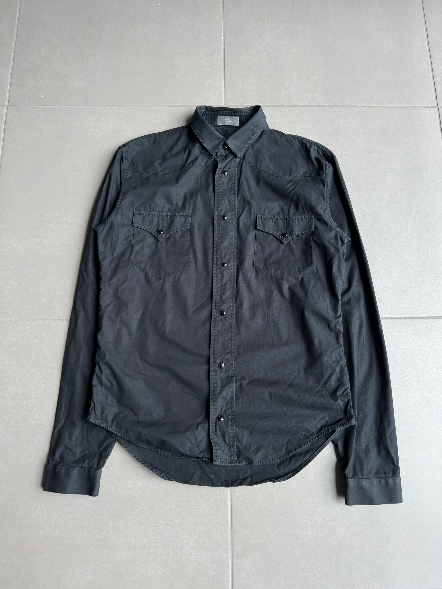 Dior Homme AW04 “Victim Of The Crime” western snap button up shirt