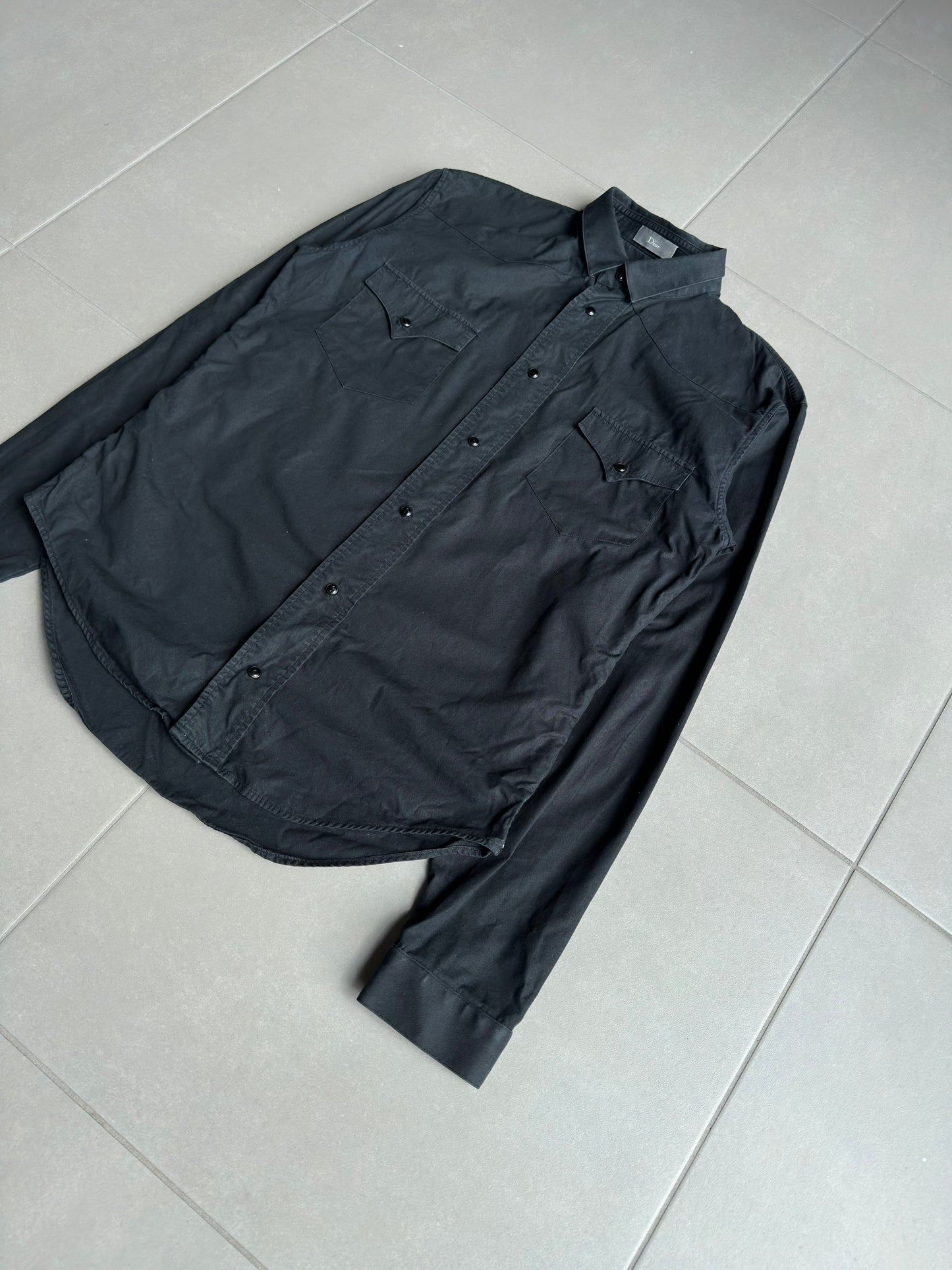 Dior Homme AW04 “Victim Of The Crime” western snap button up shirt