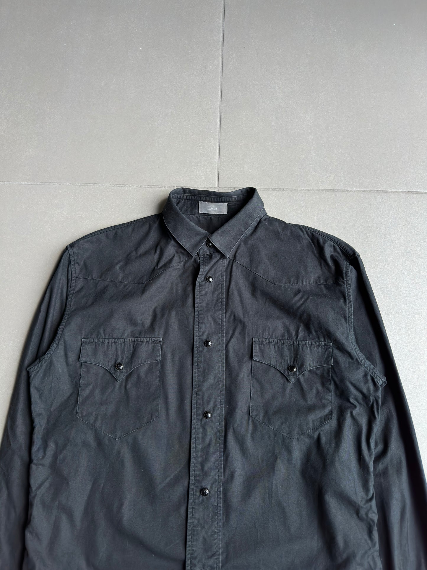 Dior Homme AW04 “Victim Of The Crime” western snap button up shirt