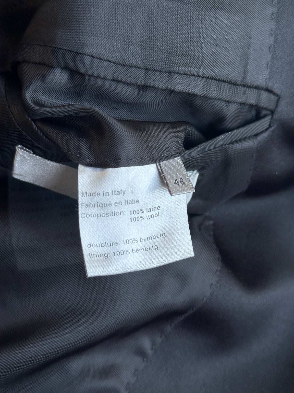 Dior Homme SS03 “Follow me” Single button Swallowtail blazer