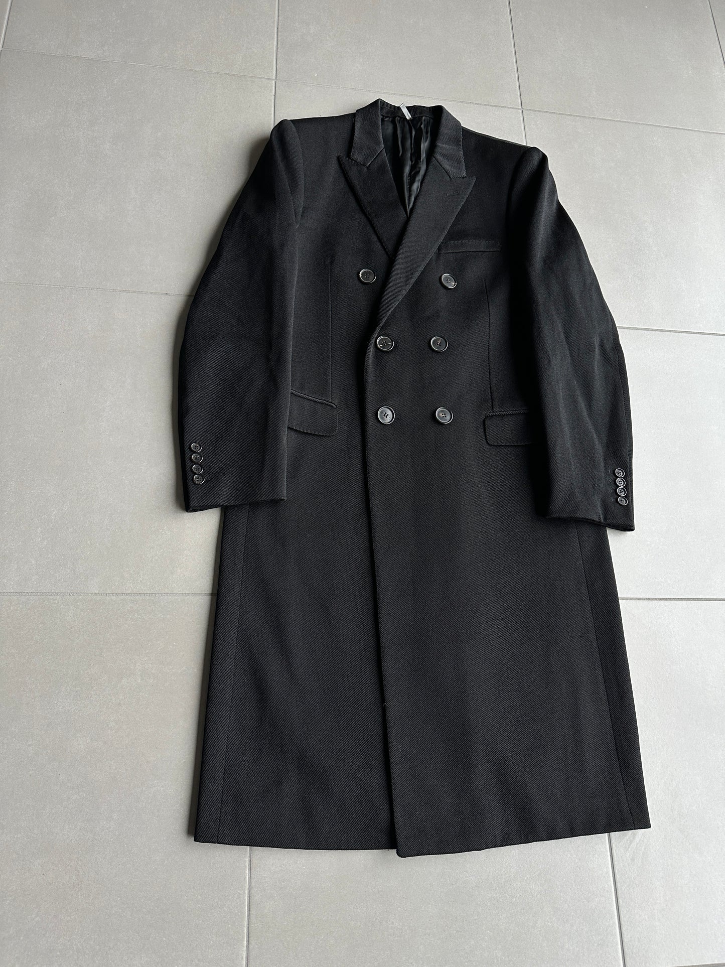 Dior Homme AW05 “In the morning” double breasted long coat