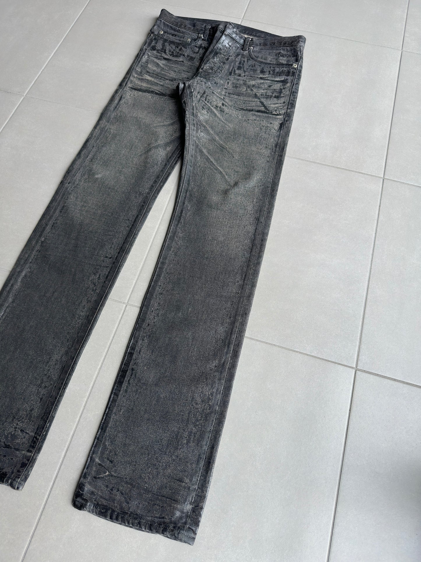 Dior Homme AW05 "in the morning" waxed jeans