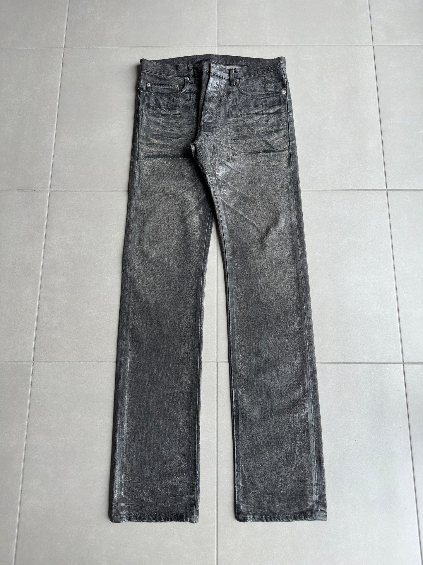 Dior Homme AW05 "in the morning" waxed jeans
