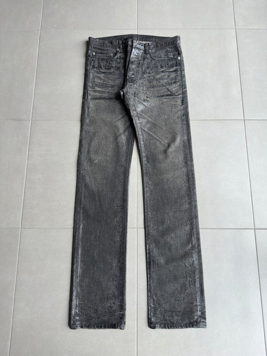 Dior Homme AW05 "in the morning" waxed jeans
