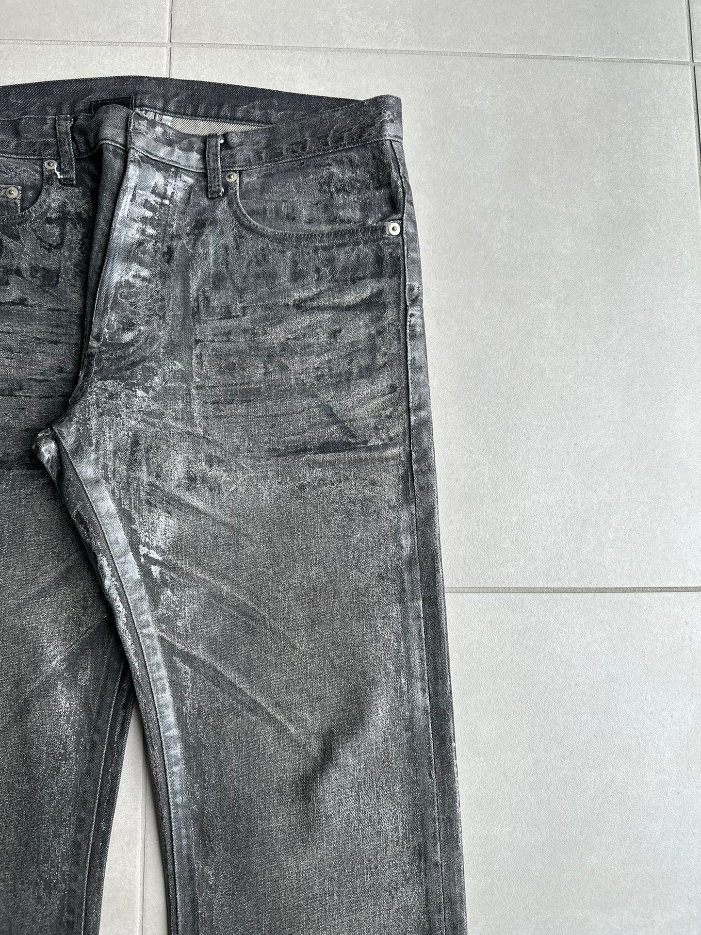 Dior Homme AW05 "in the morning" waxed jeans