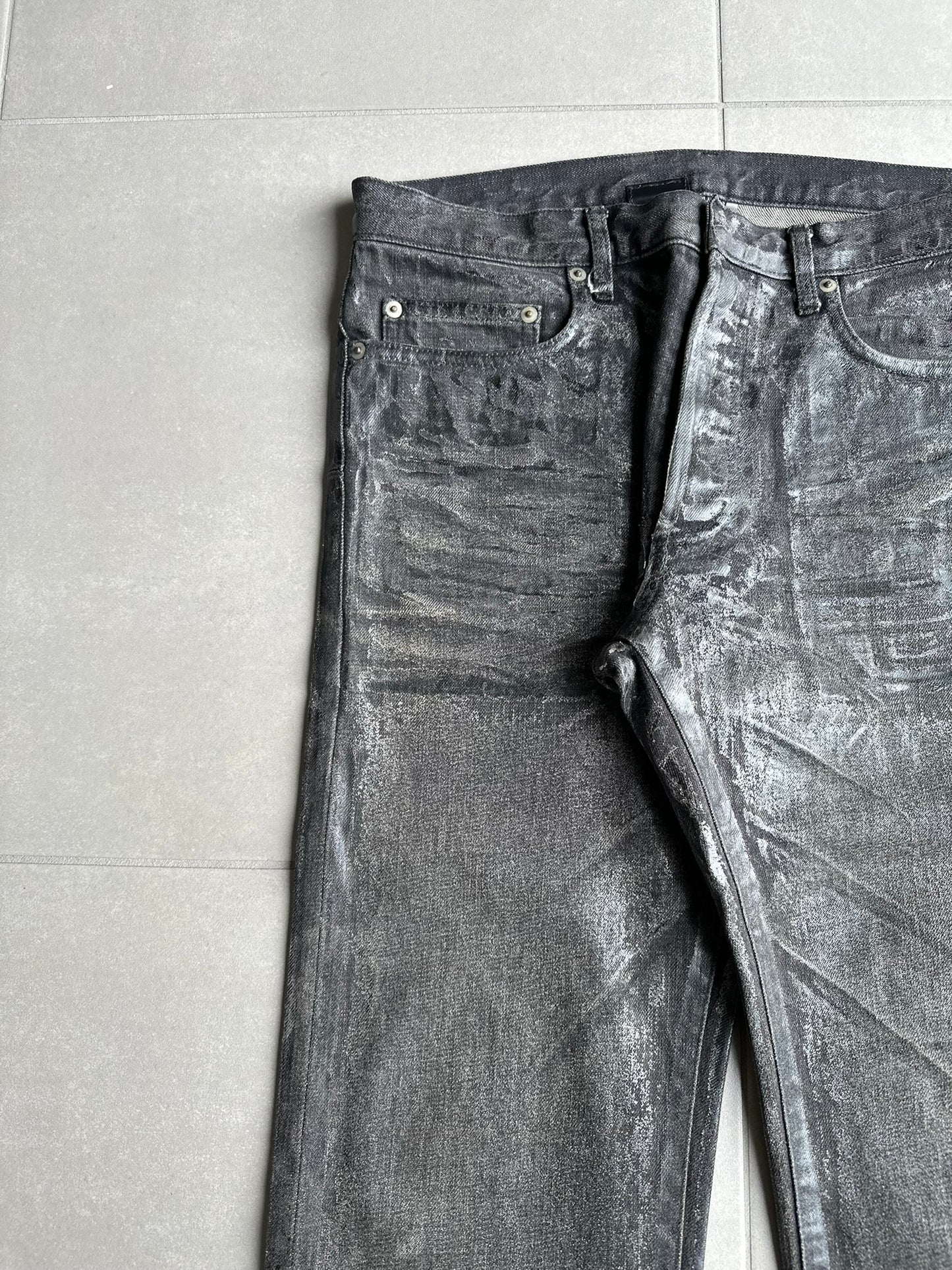 Dior Homme AW05 "in the morning" waxed jeans