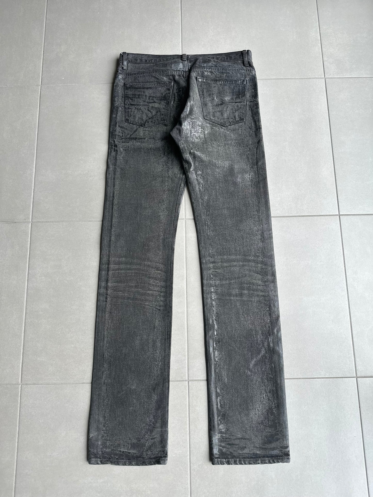 Dior Homme AW05 "in the morning" waxed jeans