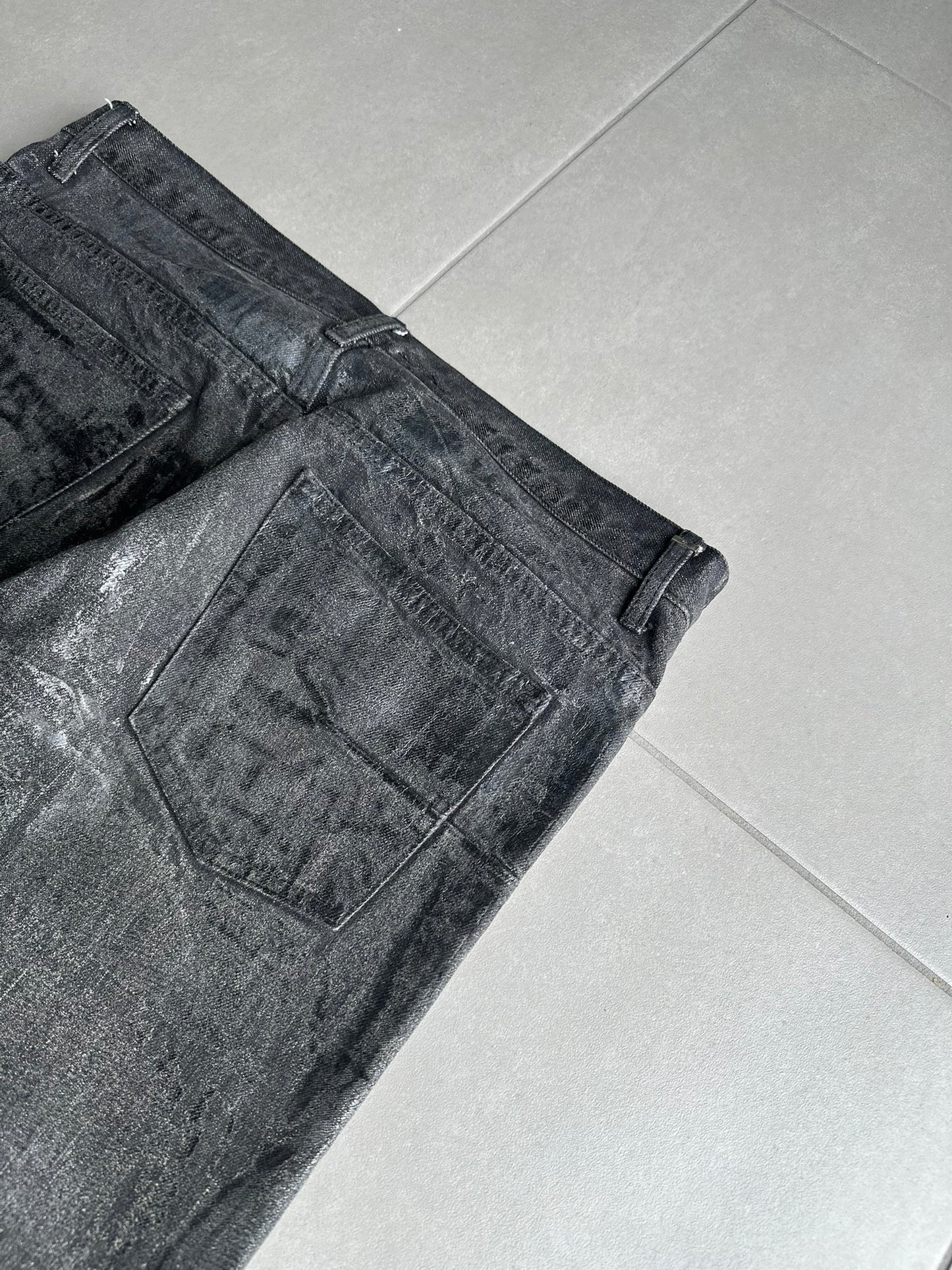 Dior Homme AW05 "in the morning" waxed jeans