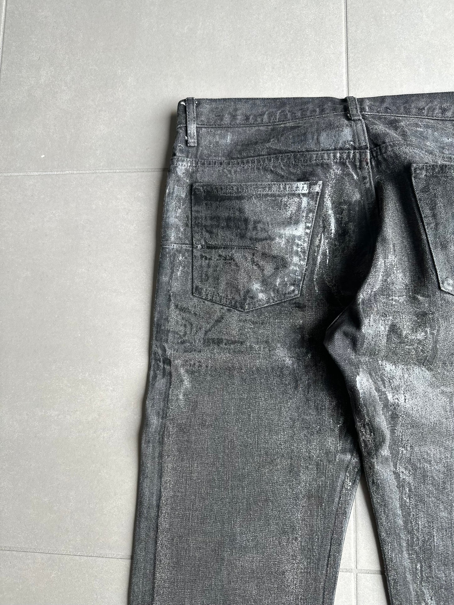 Dior Homme AW05 "in the morning" waxed jeans