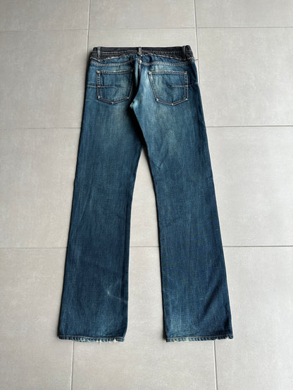 Dior Homme AW06 "These Grey Days" Bootcut cummerbund denim