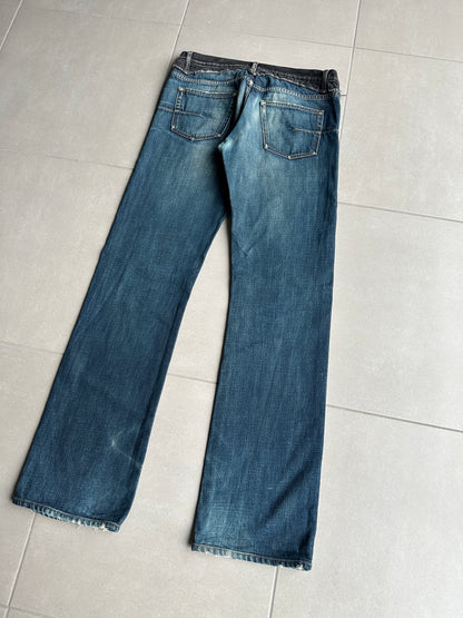 Dior Homme AW06 "These Grey Days" Bootcut cummerbund denim