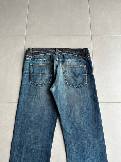 Dior Homme AW06 "These Grey Days" Bootcut cummerbund denim