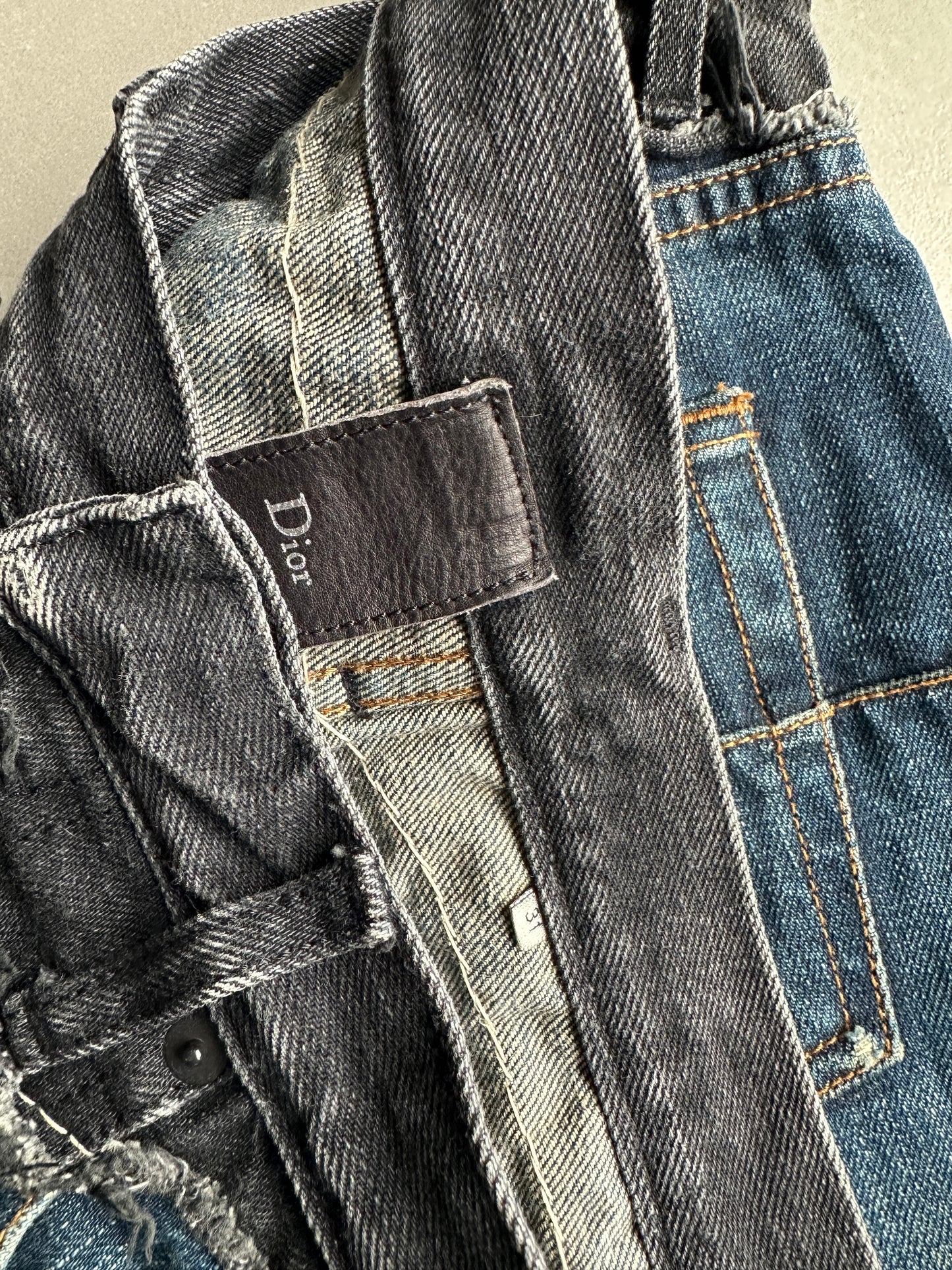 Dior Homme AW06 "These Grey Days" Bootcut cummerbund denim