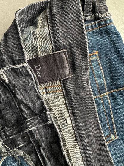 Dior Homme AW06 "These Grey Days" Bootcut cummerbund denim