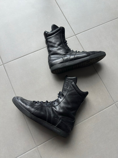 Dior AW03 “Luster” High-top boxer leather sneakers