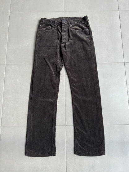 Dior Homme AW05 "in the morning" velvet bootcut trousers