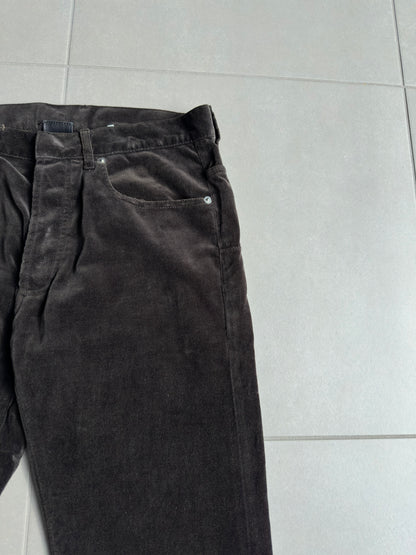 Dior Homme AW05 "in the morning" velvet bootcut trousers