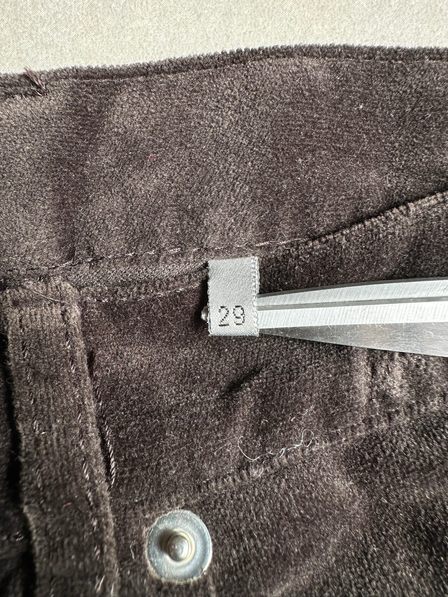 Dior Homme AW05 "in the morning" velvet bootcut trousers