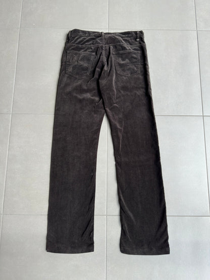 Dior Homme AW05 "in the morning" velvet bootcut trousers