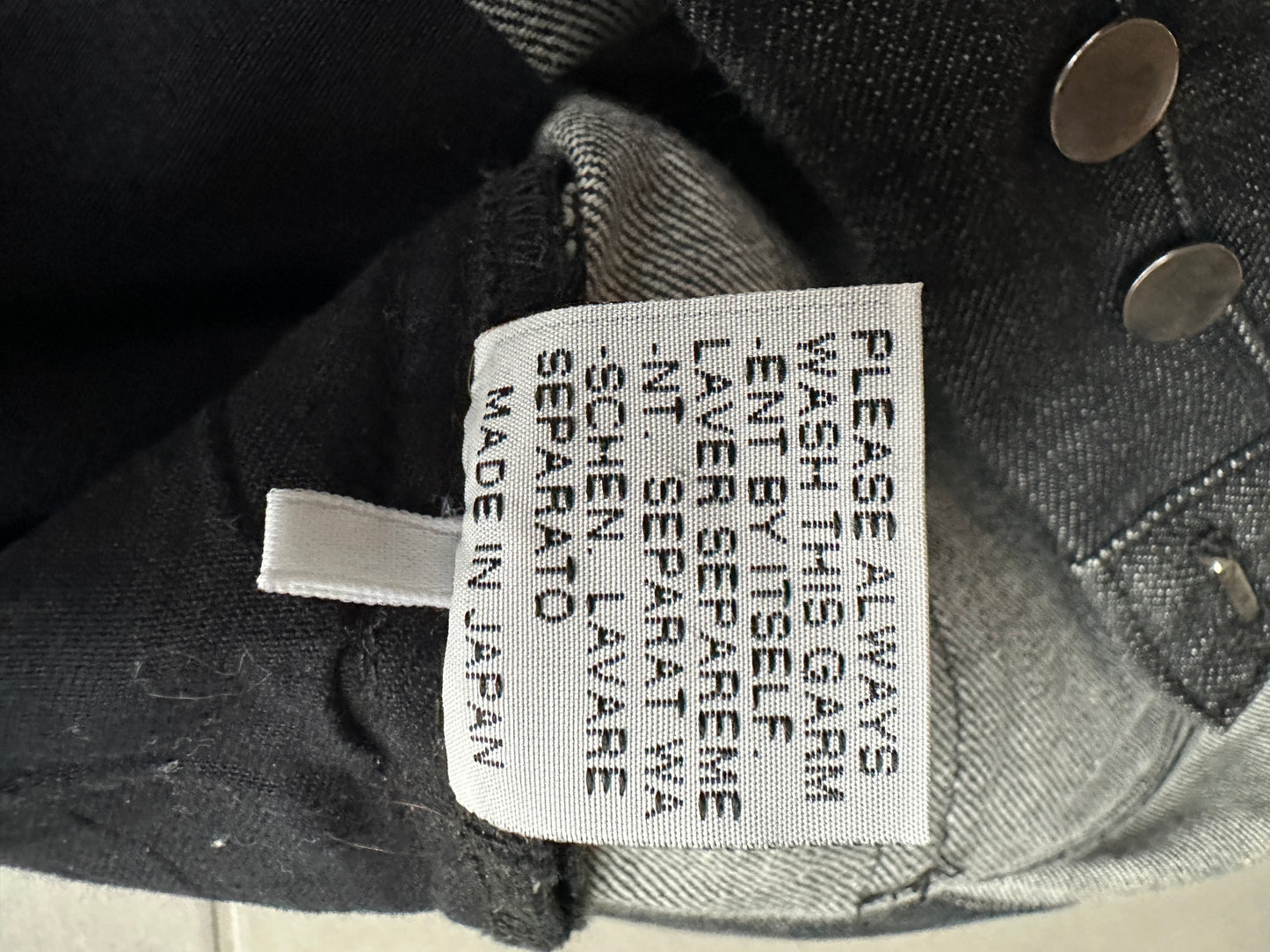 Dior homme AW07 “Navigate” raw MIJ jeans